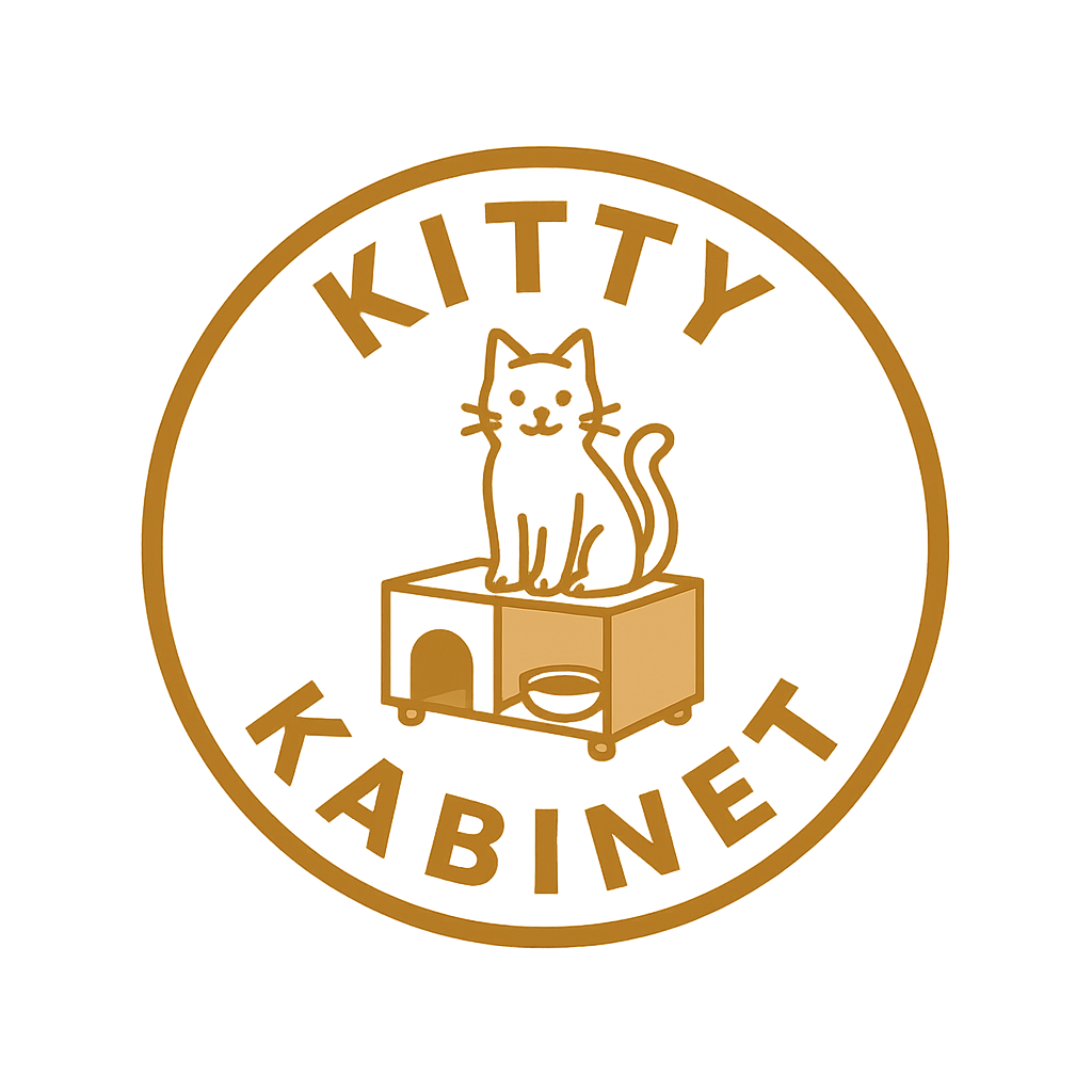 Kitty Kabinet logo – stylish cat furniture, hidden litter box cabinets, and modern cat trees
