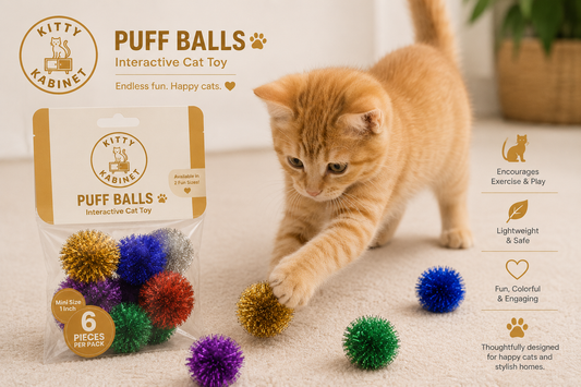 Kitty Toy Puff Balls