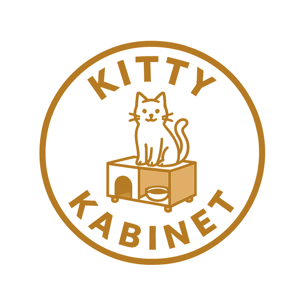 Kitty Kabinet logo – stylish cat furniture, hidden litter box cabinets, and modern cat trees